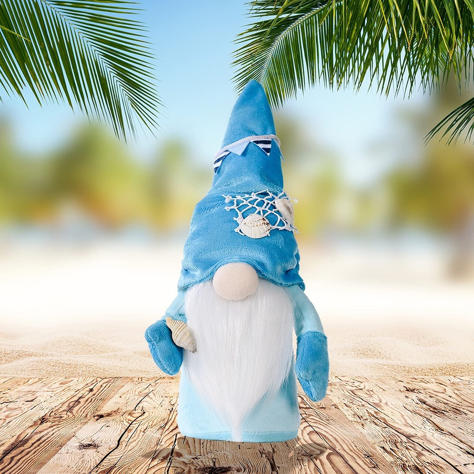 Estate Gnome World Oceans Day Holiday Decoration Peluche Collezione Bambola Figurine Home Party Festival Regalo Nautico Marittimo Cucina Vassoio Elfo Tomte