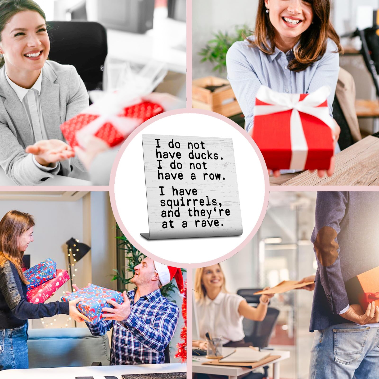 Funny Office Status Sign - 6.3x3.9 Inch Adjustable Cubicle Decor For Coworkers & Boss Gag Gifts