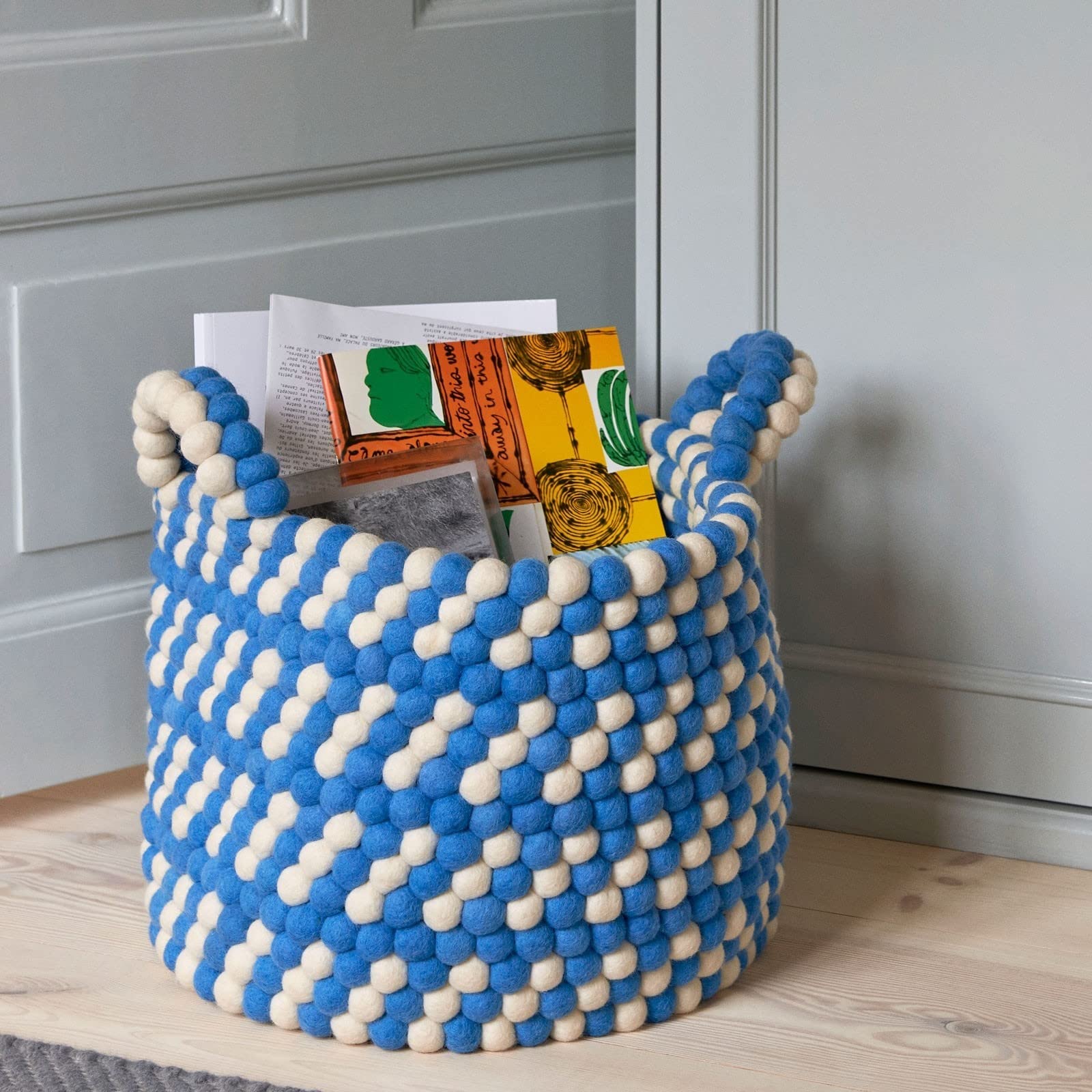 HAY Bead Basket バスケット 在庫限り】HAY（ヘイ） / BEAD BASKET WITH HANDLE（バスケット