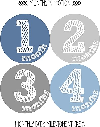 Miniatura 4 de Calcomanías mensuales para bebé, calcomanías de hitos para bebé, calcomanías para niño recién nacido, calcomanías de mes para bebé, calcomanías para