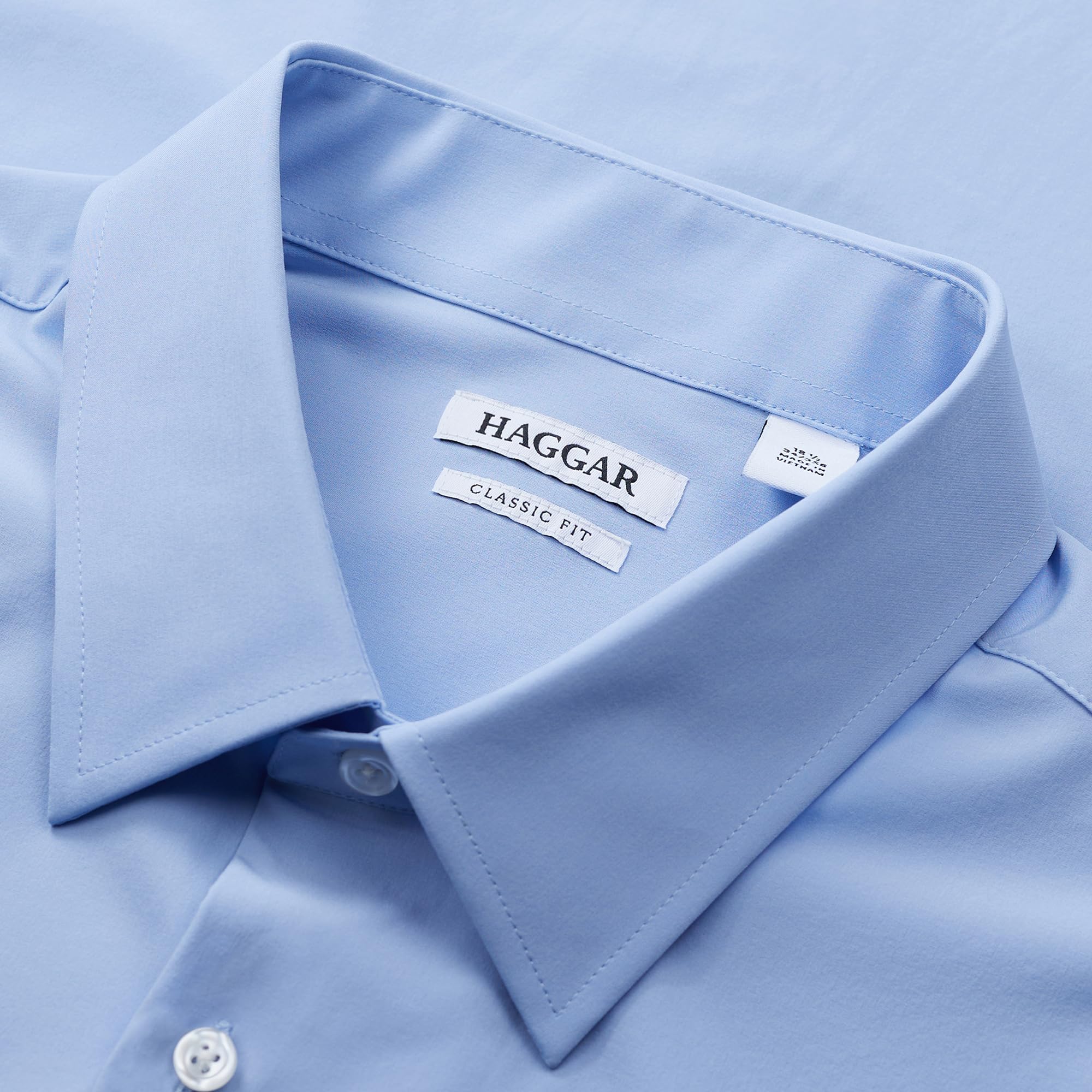 Haggar Smart Wash Classic Fit Comfort Stretch Dress Shirt - Taglie Grandi O Alte Smart Wash Classic Fit Comfort Stretch Dress Shirt - Taglie Grandi o Alte Uomo