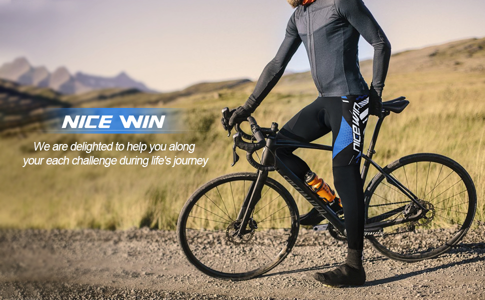 FEIXIANG Cyclisme Pantalons Homme Hiver, Respirant 4D Gel Silicone Long