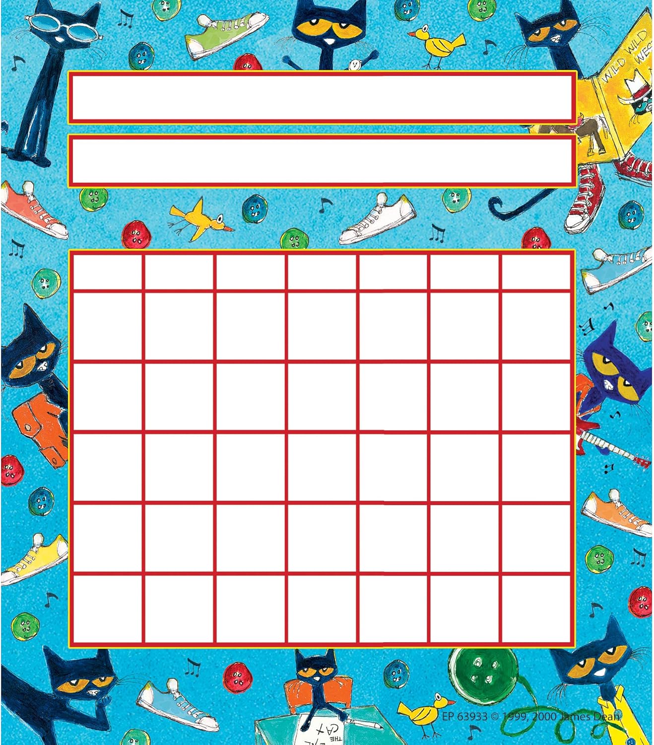 Edupress Pete The Cat Incentive Charts EP63933