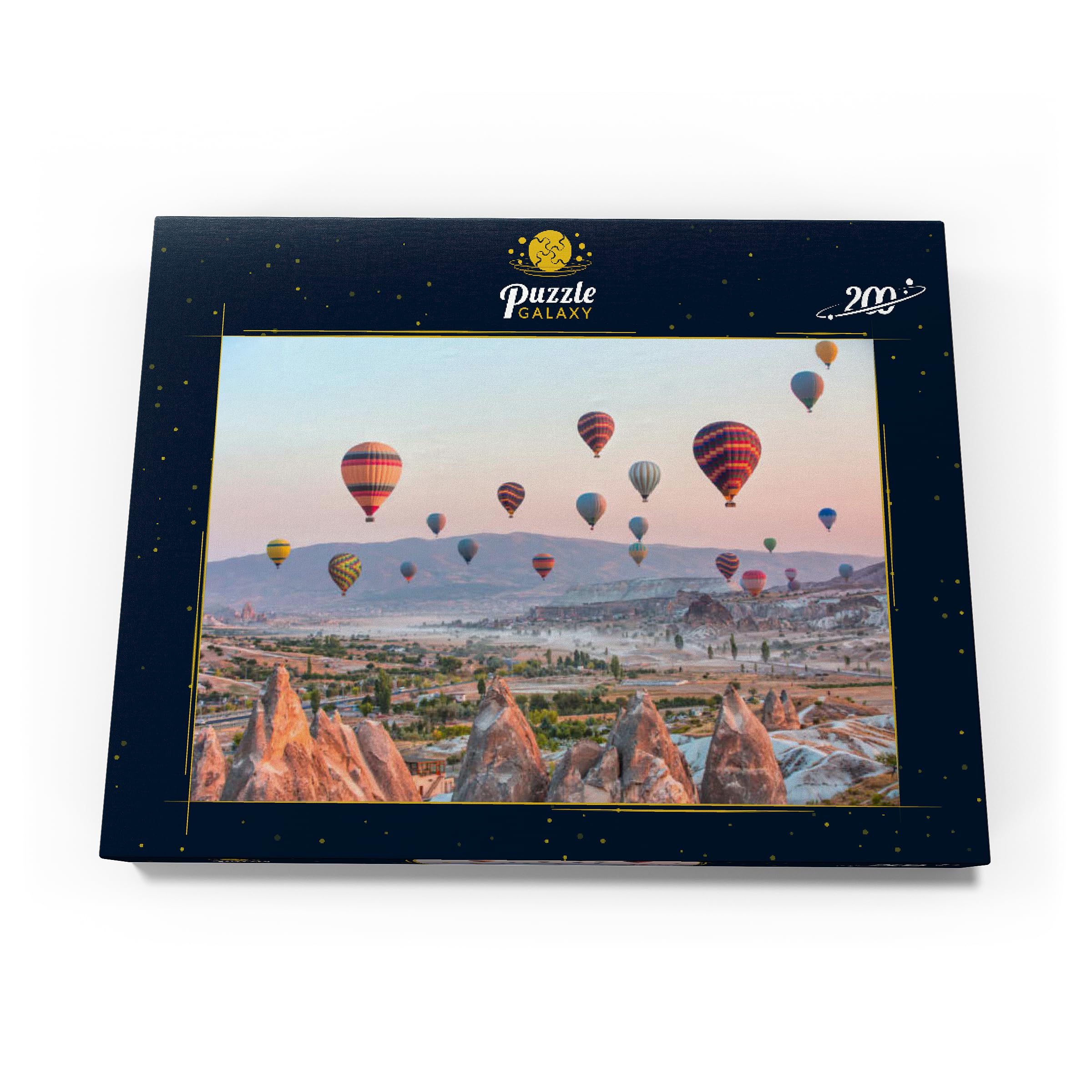 Scatola Di Legno Decorata Con Mongolfiere | Per Ricordi, Gioielli E Oggetti Preziosi - Foto 3