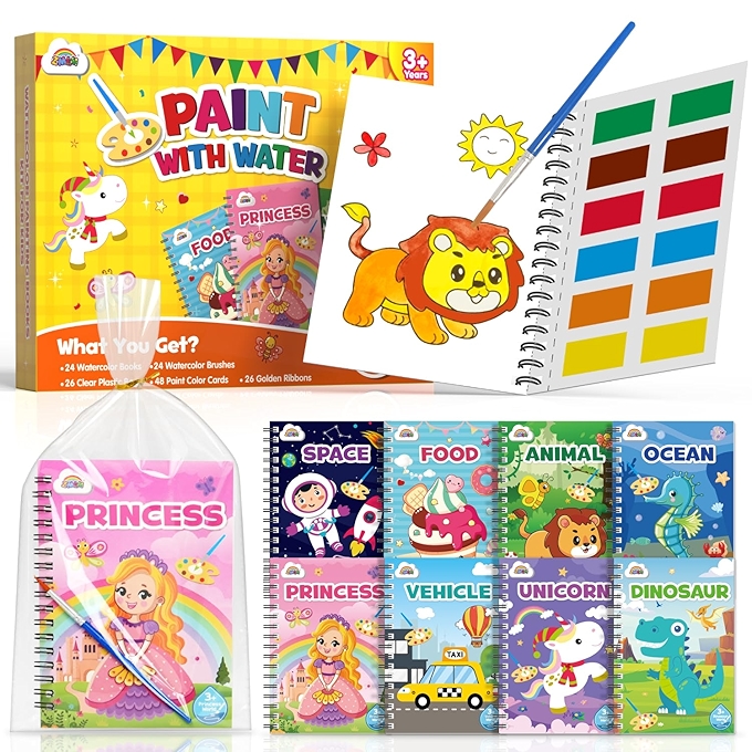 儿童彩色绘本礼包，适合4-8岁宝宝派对奖励和礼物