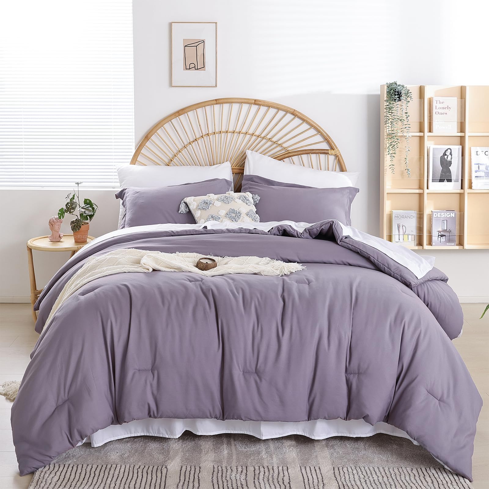 weigelia King Comforter Set with Sheets - 7 Pieces Bed in a Bag King