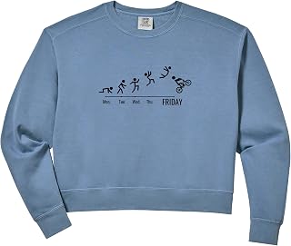 Womens BMX Bike cyclist BMX-ramp Bicycle Weekend cycling biking BMX Comfort Colors Crop Sweatshirt