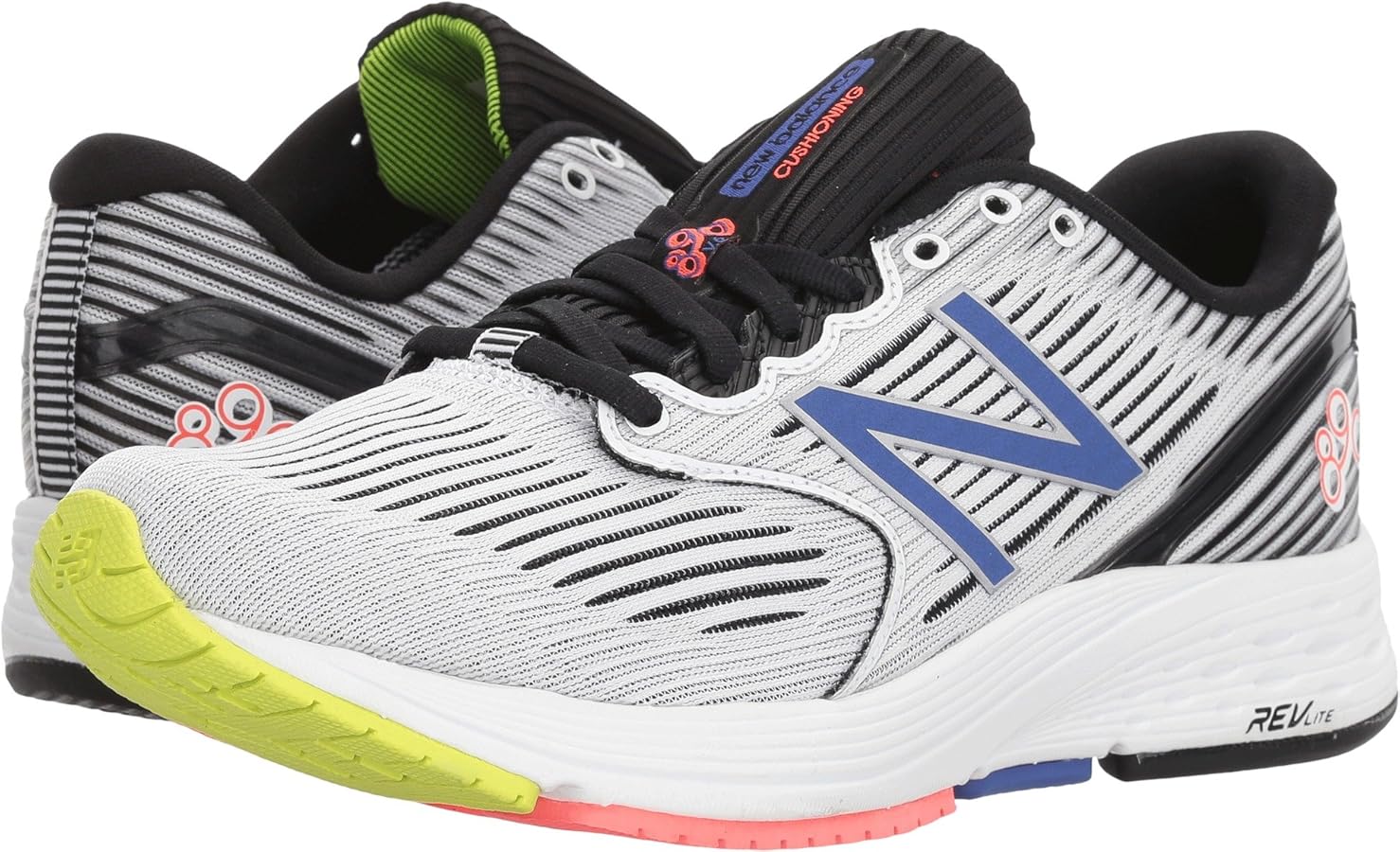 Amazon.com | New Balance Women's 890 V6 Running Shoe, White/Black