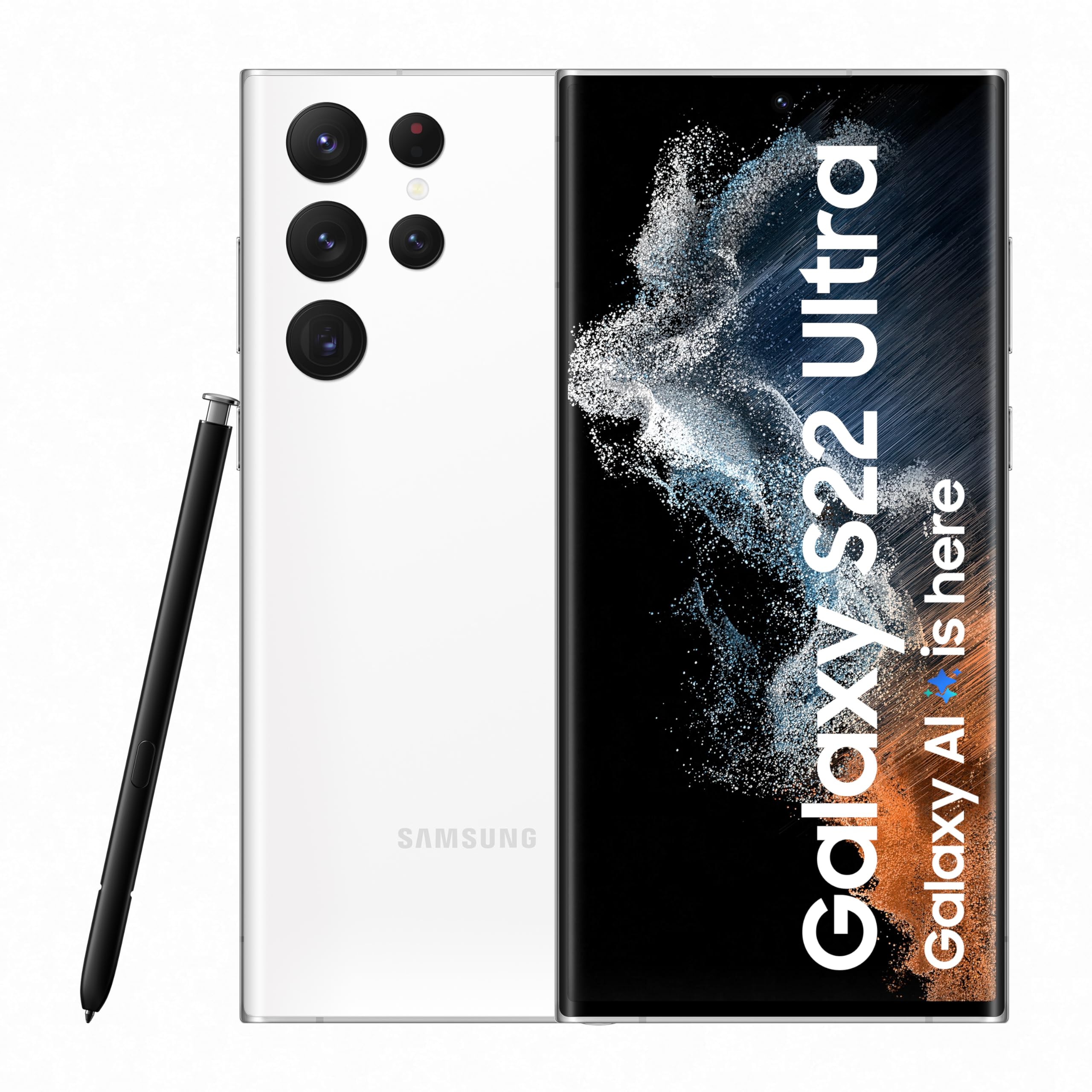 Samsung Galaxy S22Ultra ホワイト※北米版 Samsung Galaxy S22 Ultra 5G (Phantom White, 12GB, 256GB Storage