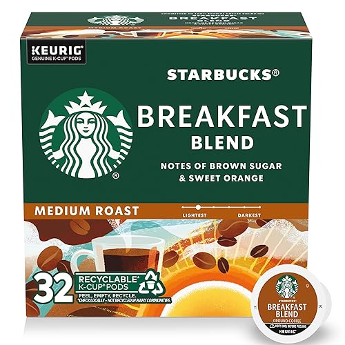 Starbucks - Cápsulas K-Cup de café 100% arábica House Blend de tueste medio para cafeteras Keurig (1 caja, 32 unidades)