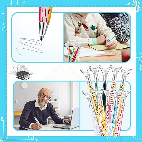 Miniatura 7 de Bolígrafo de tinta de gel negro de pescado de 0028in para escuela oficina estudiantes regalo 50 piezas