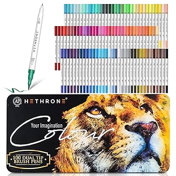 Amazon.com: Hethrone Markers for Adult Coloring - 100 Colors