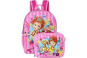Disney Fancy Nancy 16" Backpack With Detachable Matching Lunch Box Pink