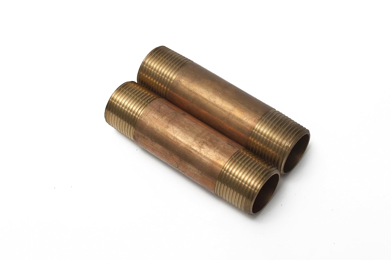 LTWFITTING Brass Pipe 2-1/2" Long Nipples Fitting 1" Male NPT Air Water(Pack of 5)