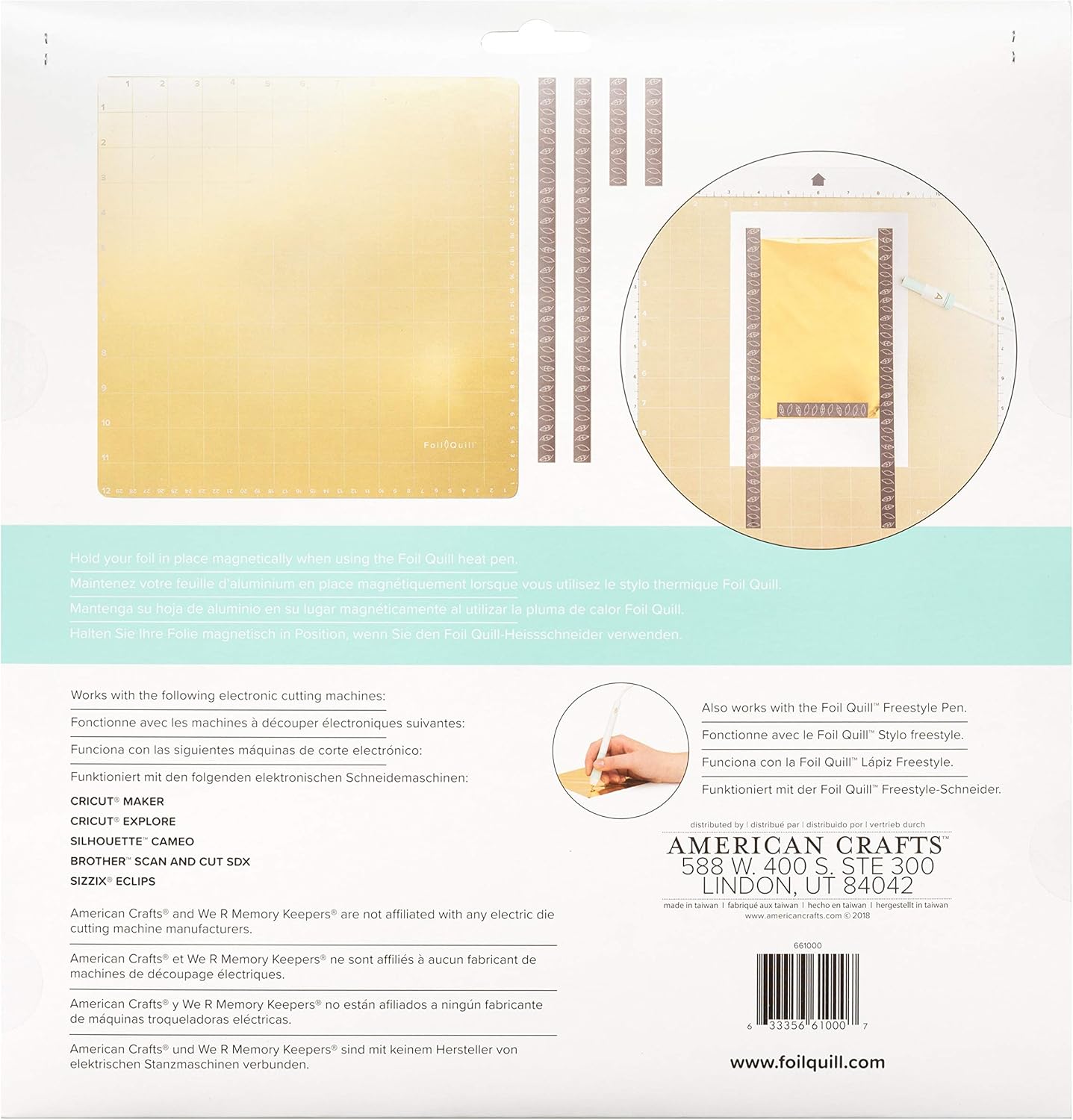 We R Memory Keepers Foil Quill-12x12 Magnetic Mat