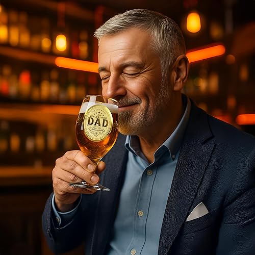 Miniatura 4 de Kies CROWNLY CRYSTAL Regalos de Navidad para papá, vaso de cerveza personalizable, regalos de cumpleaños de hija o hijo, el mejor regalo para papá