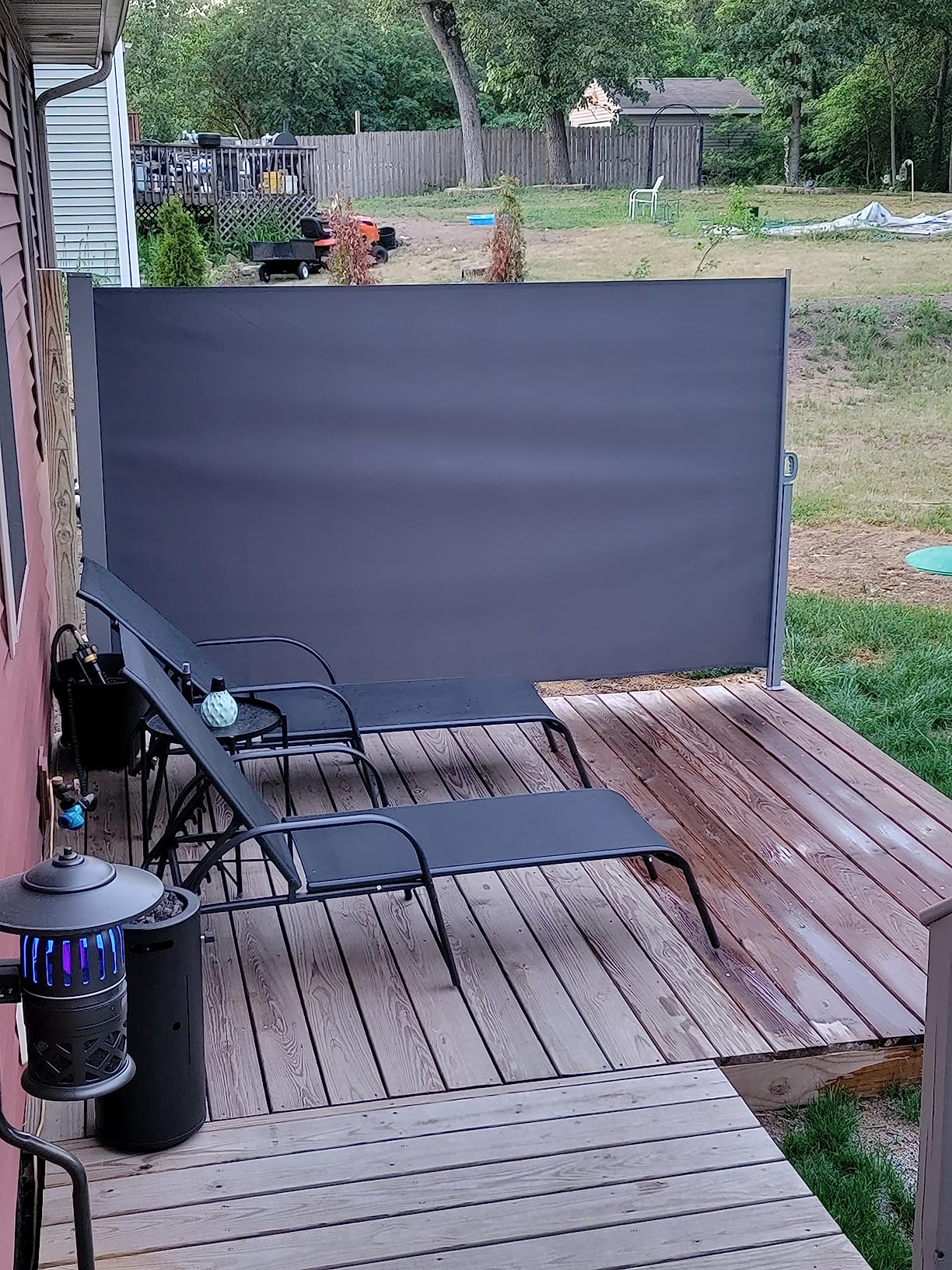 12/mo Finance Fuairmee 118''x 63'' Retractable Side Awning Privacy