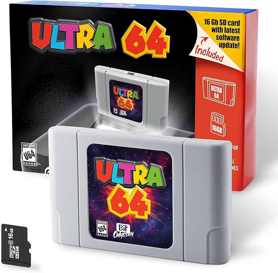 Amazon.com: Ultra 64 Flash Cart for N64 + 16 Gb SD Card. : Video Games