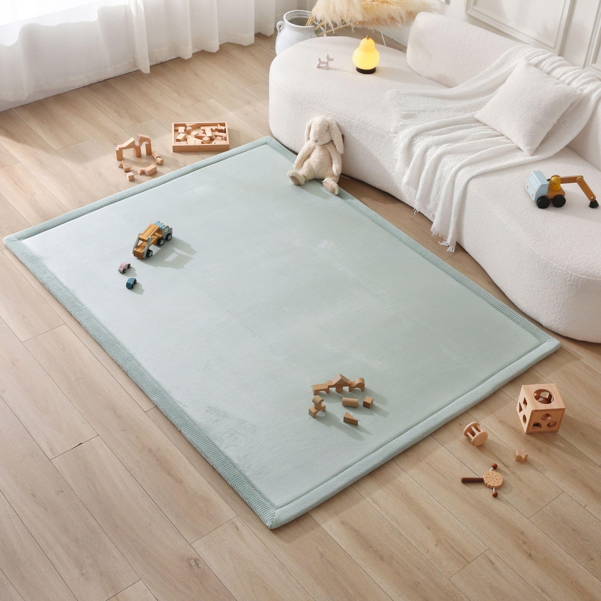 Hakuna Matte Tappeto e Neonato Tappeto Morbido per Bambini con Memory Foam – Tatami – Verde 200x150x2,5cm