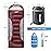 0 Degree Winter Sleeping Bags for adults camping (450GSM) -Temp Range (5F - 32F) Portable Waterproof Compression Sack- Camping Sleeping Bags for Big and Tall in Env Hoodie: Hiking backpacking 4 Season