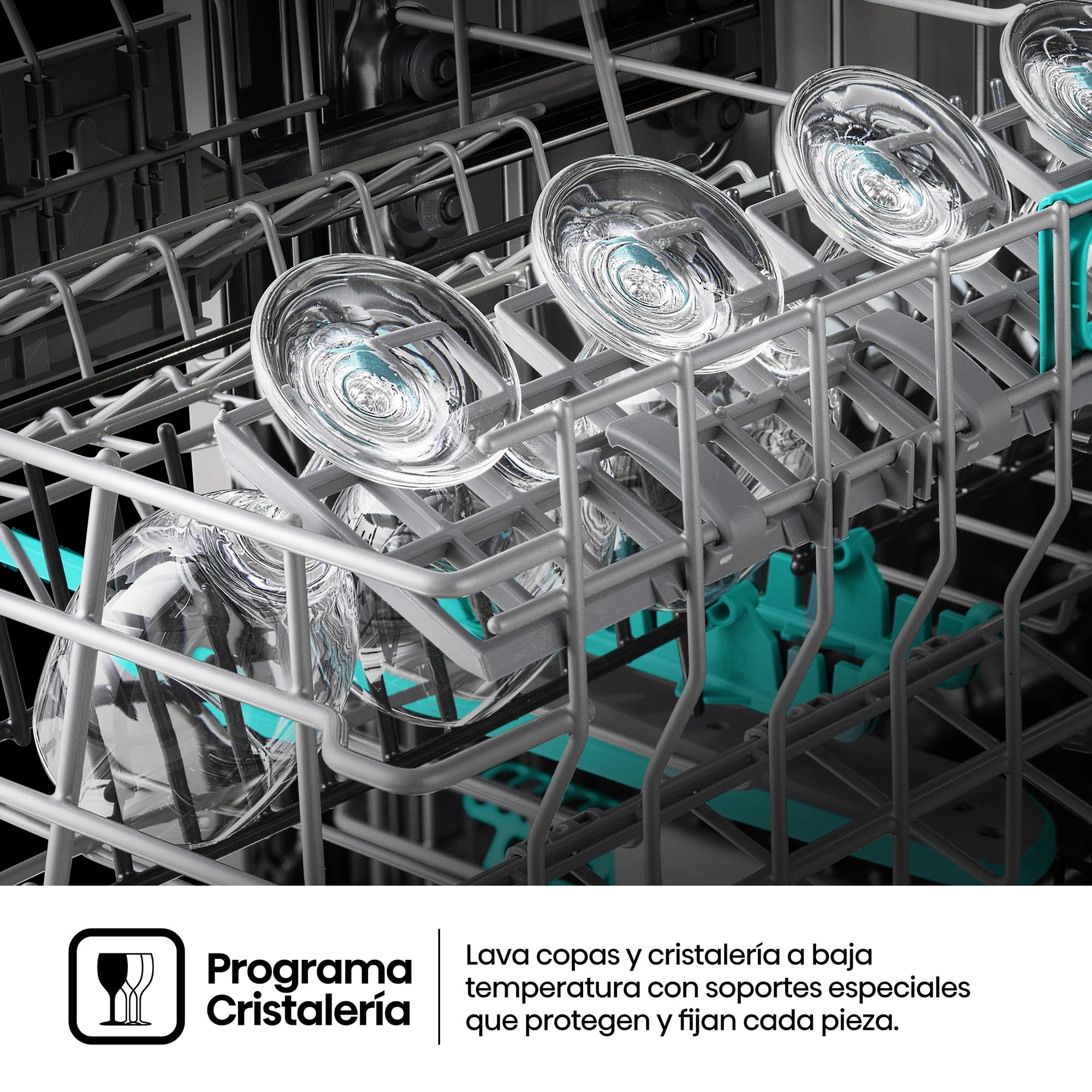 Hisense HS693A90ADBX - Lavavajillas Clase A, 16 Servicios, Fondo 60cm, Pantalla TFT Vision Plus 6.86", Super Wash IA, Programa ECO IA, Secado All Dry, Media Carga Auto, Tercera Bandeja, Inox