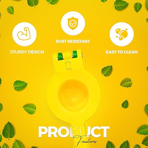 Miniatura 7 de The HomeFlow Co.'s - Exprimidor manual grande 2 en 1, exprimidor de frutas, exprimidor de mano de alta resistencia, fácil de usar y limpiar, extrae