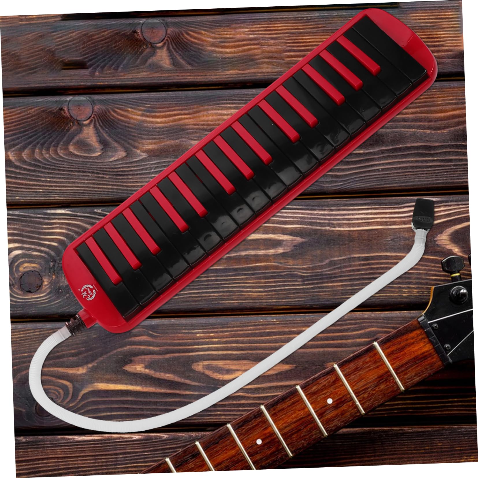 Mikikit Instrumento Melódico Soprano de 32 Teclas con Boquilla y Tubo, Funda Eva Ligera para Principiantes y Adultos en Enseñanza Musical