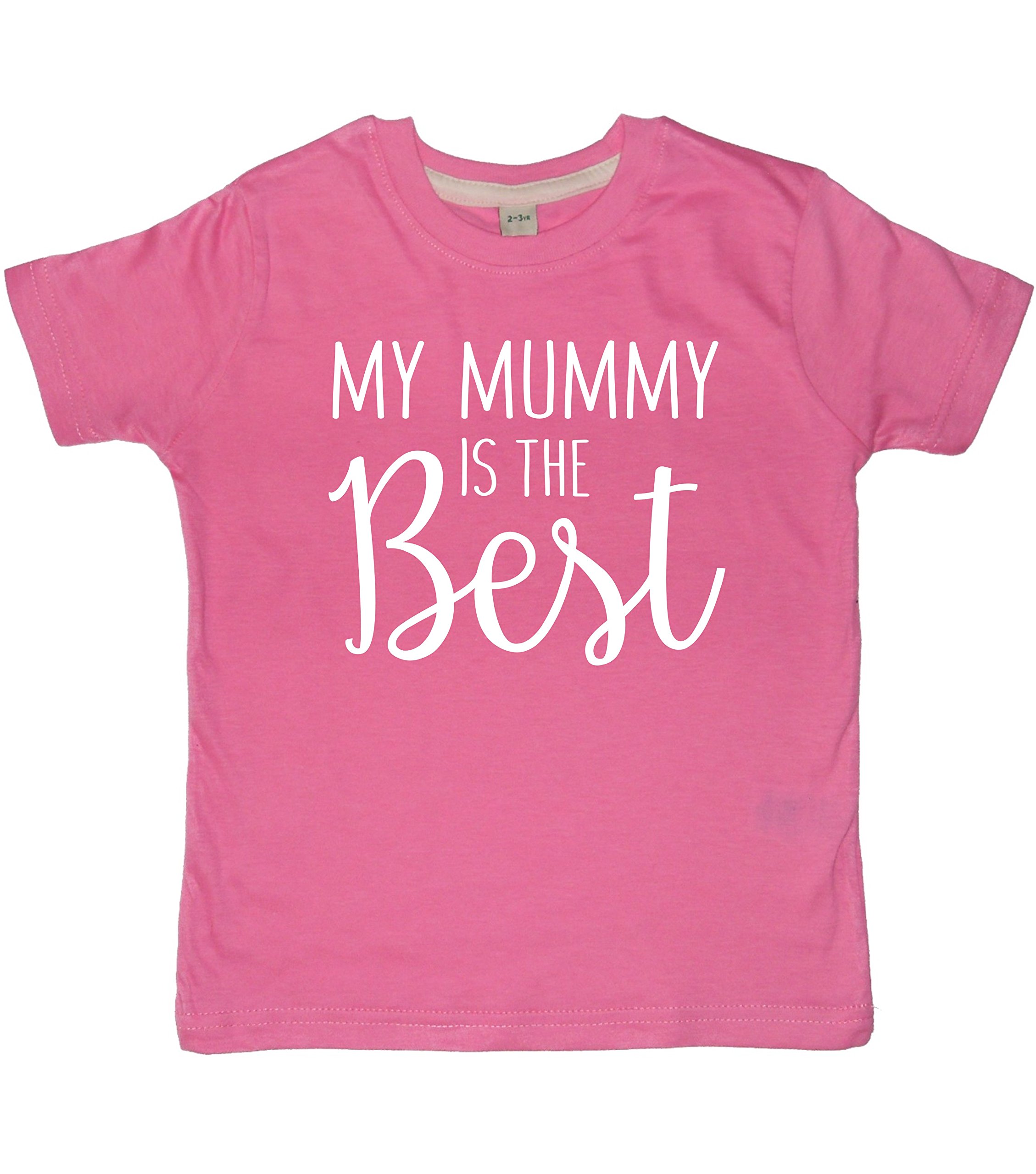 Edward Sinclair | 7-8 Years | Bubblegum Pink t-Shirt | My Mummy is The Best | White Glitter Print