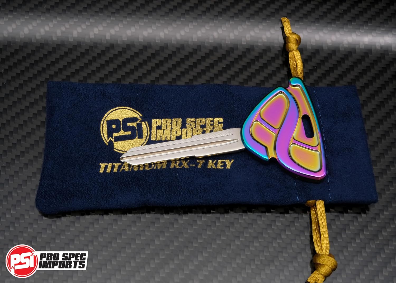 ‘Neo Chrome’ Billet CNC Titanium Key Blank for Mazda RX-7, Suits FD RX7 1993 to 2002, Rotor Efini, 13B, FD3S RX7 Gift Accessories image 3
