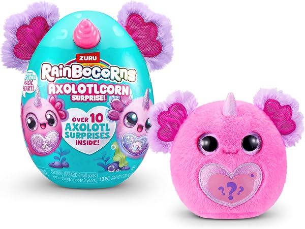 Rainbocorns Axolotlcorn Surprise by ZURU, Collectible Plush Toy for Girls 3+, Moyen, Gillda - 3