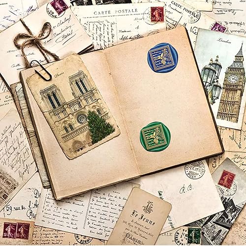 Miniatura 2 de CRASPIRE Sello de cera de colibrí, sello de sellado de animales, de pájaro, sellos de cobre, forma cuadrada, retro, extraíble, latón, cabeza con