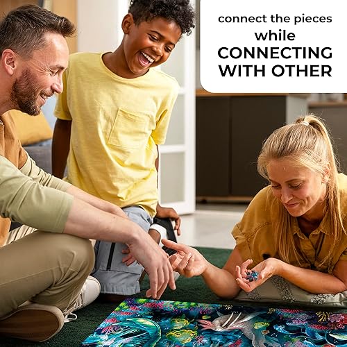 Miniatura 5 de QUOKKA QUOKKA - Rompecabezas de 1000 piezas para adultos, juego de 3 rompecabezas para hombres y mujeres, Alicia en el país de las maravillas,