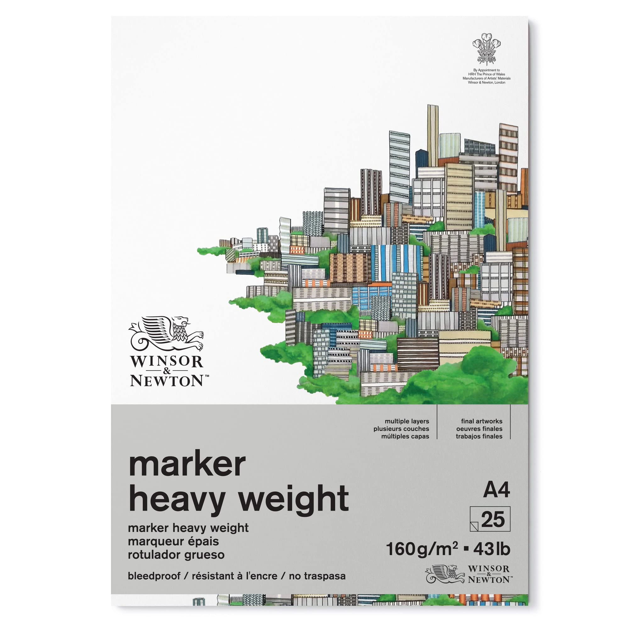 Winsor & Newton Papier Bleedprof 160 A4 25P