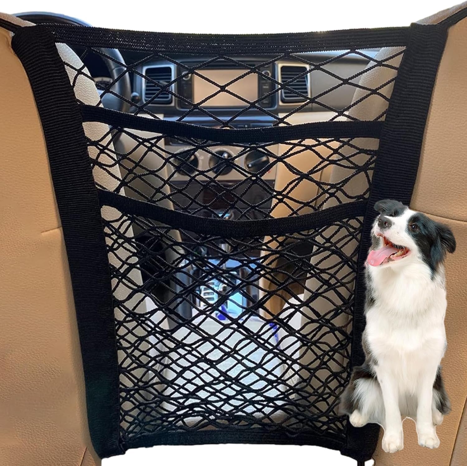 WYHXY Car Barrier Divider for Dogs Pets for Infiniti Q60, Car Dog Guard Barrier Boot Adjustable Car Pet Safety Net Dog Guards for Cars,A