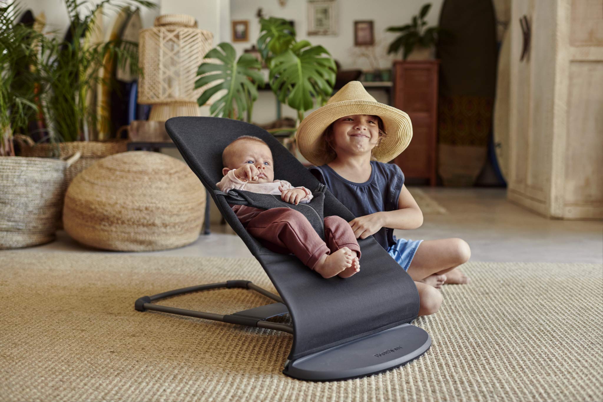 BabyBjörn Bouncer Bliss, 3D jersey, Charcoal grey - 3