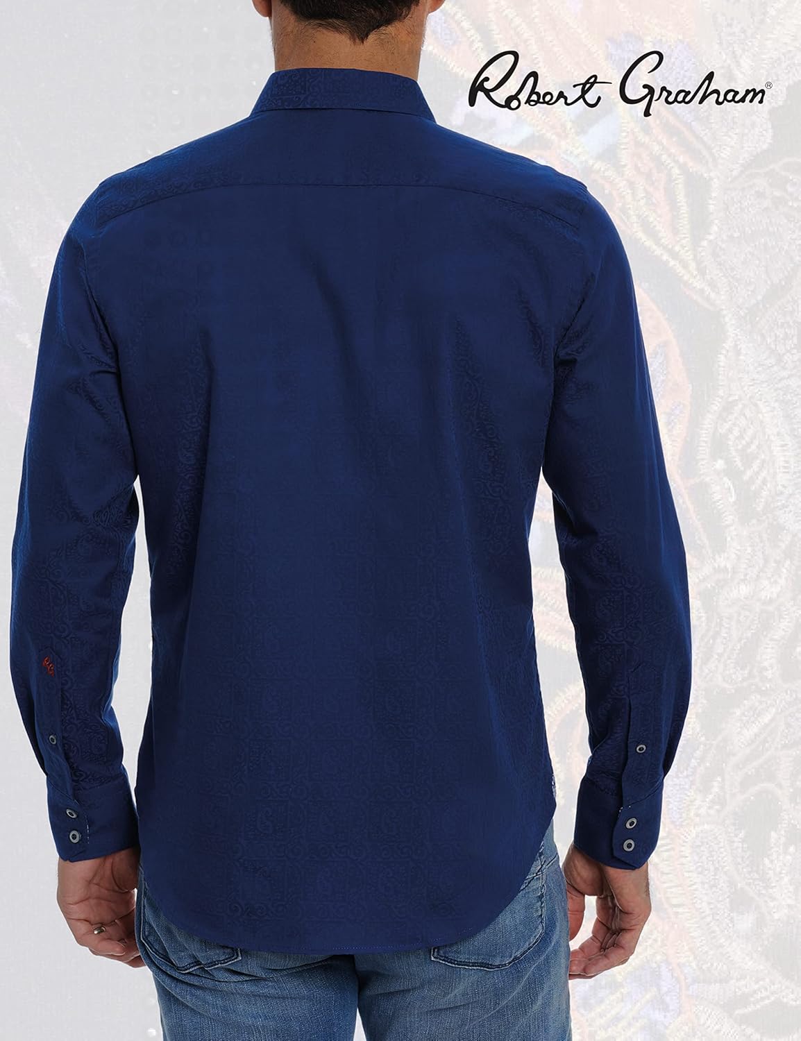 Robert Graham Men’s Windsor Long-Sleeve Shirt, Button-Up Shirt for Men - Image 4