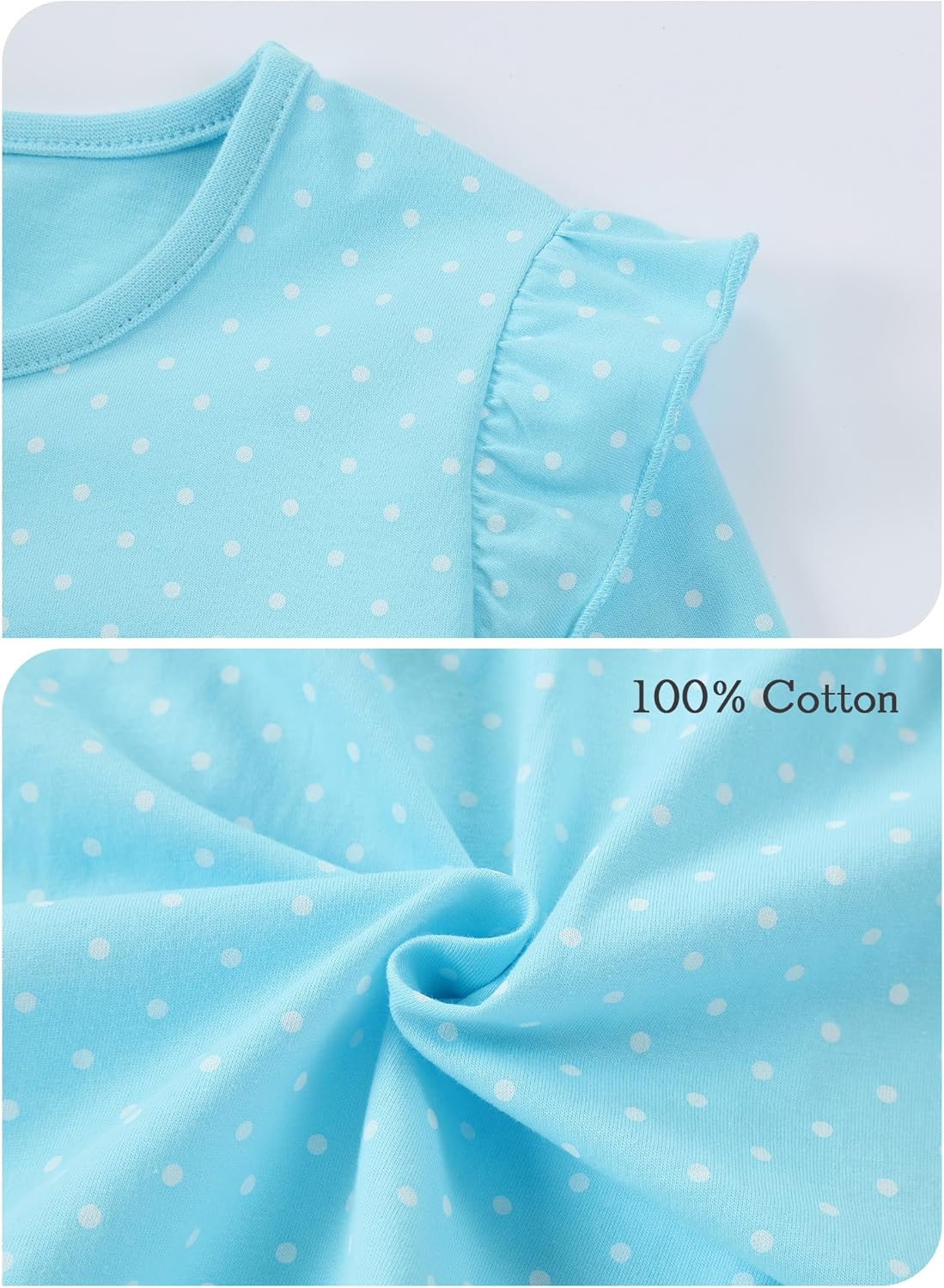 Hongshilian Little Girls Cotton Casual Dress Cartoon Appliques Fall Clothes Basic Jersey Long Sleeved Party Dresses - Image 5