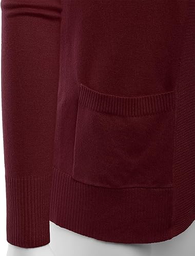 Miniatura 5 de LALABEE Cárdigan de punto de manga larga con bolsillos delanteros abiertos para mujer (S3XL)