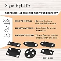 Vista 8 de All Quality Letrero de pared o puerta de panel eléctrico estándar, material duradero, letrero transparente y funcional, fácil instalación, negro