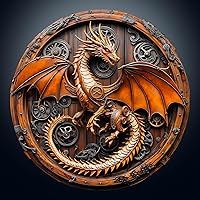 Vista 6 de KAAYEE Rompecabezas de madera para adultos, rompecabezas de madera con diseño de dragón mecánico con visión 3D, rompecabezas de madera avanzado