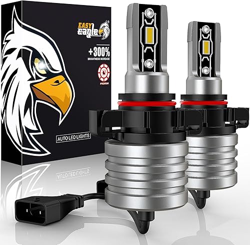 EASY EAGLE 52015202 Bombilla LED antiniebla, PS19WPS24W12085 DRL lámpara antiniebla 5000LM extremadamente brillante, blanco xenón 6500K (paquete de