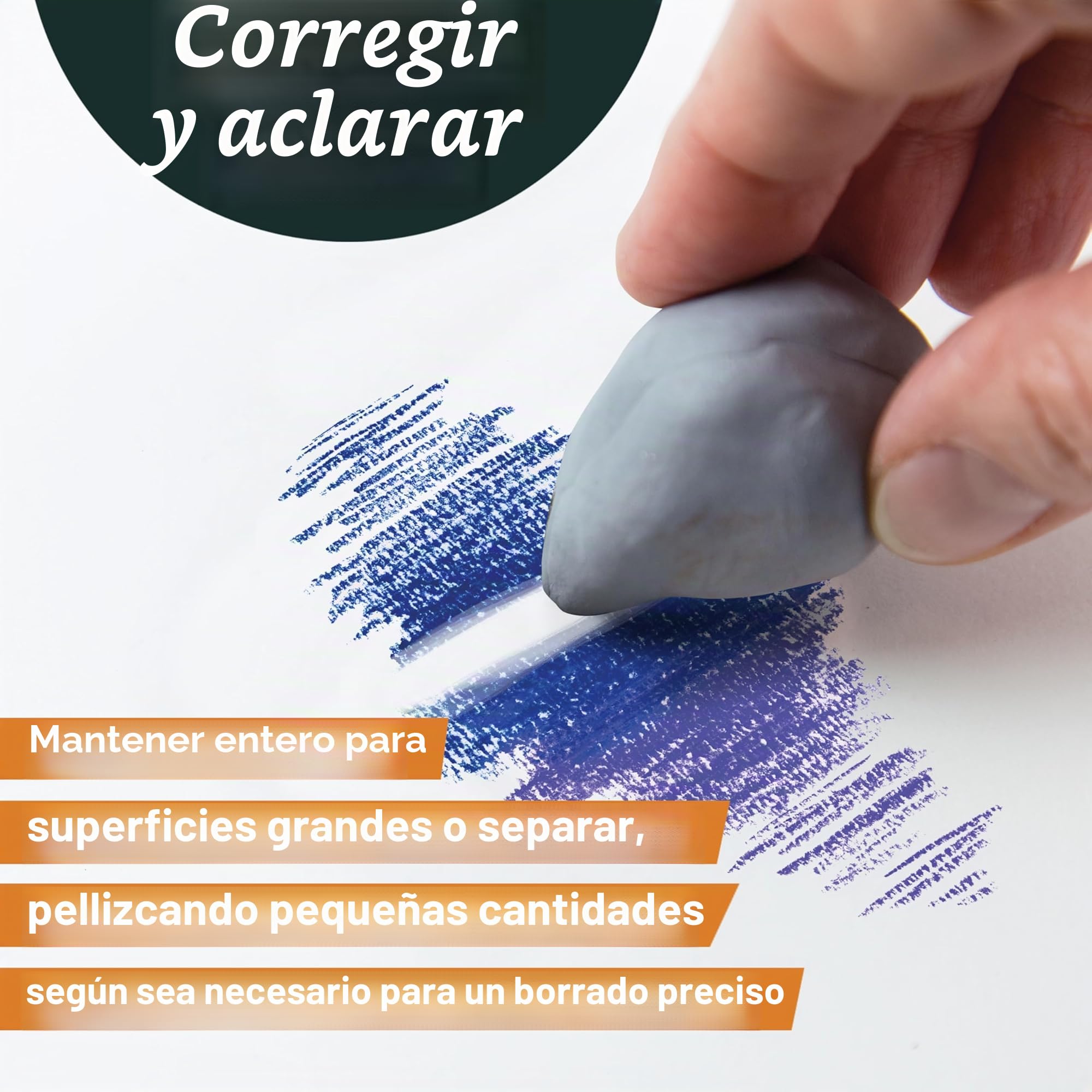 Faber-Castell - Goma de borrar en caja de plástico, color gris