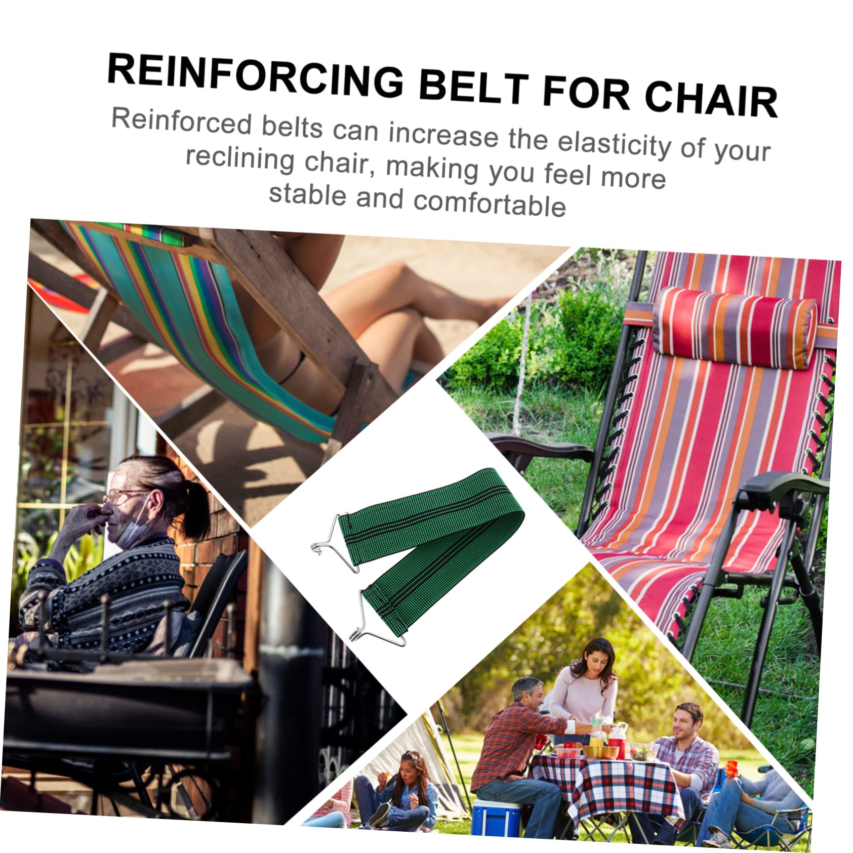 10pcs Cinghie Per Sedie Rinforzate Per Sedie Sdraio Anti-strappo Cinghie Elastiche Pieghevoli Per Stabilità E Comfort Per Recliner E Sedie Pieghevoli