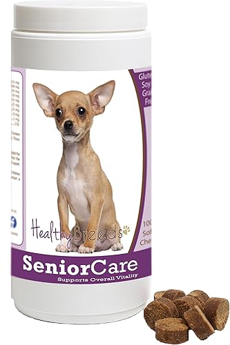 Miniatura 1 de Healthy Breeds Chihuahua - Masticables suaves para perros mayores, 100 unidades
