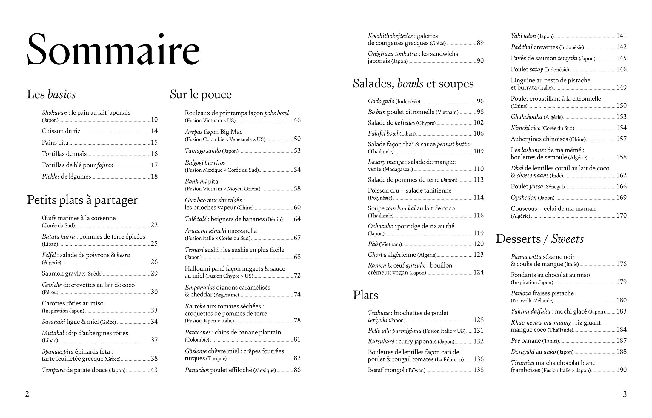 Check in 70 recettes gourmandes et colorées pour faire le tour du monde