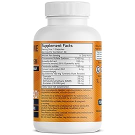 Bronson Glucosamine Chondroitin Turmeric & MSM Advanced Joint & Cartilage Formula, Supports Healthy Joints, Mobility & Cartilage - Non-GMO, 90 Capsules
