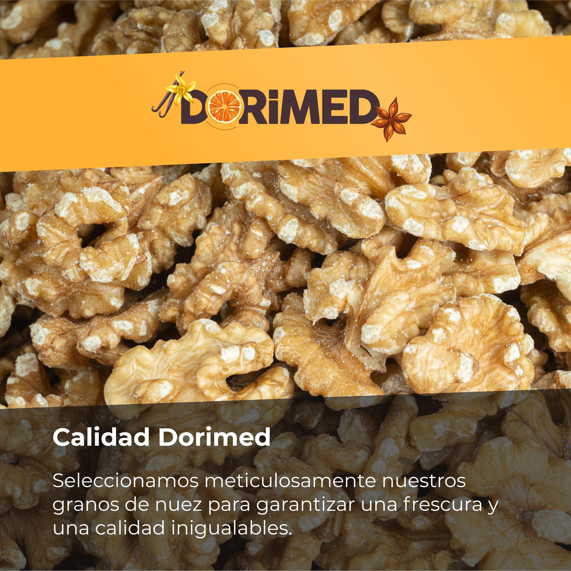 Nueces gran calibre 1kg Natural Sin sal Dorimed