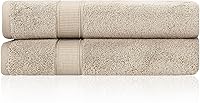 Vista 36 de Juego de 2 toallas de baño de lujo de La Hammam para baño, spa, gimnasio, ducha, piscina, dormitorio universitario Toallas de baño turcas