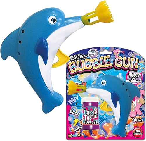 Miniatura 9 de Bubble Gun - Dinosaurio de Deluxebase. Juguete soplador de burbujas de animales. Máquina de burbujas divertida para niños que hace horas de
