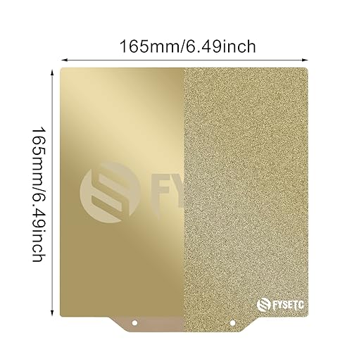 Miniatura 3 de FYSETC Ender 2 Pro - Juego de sábanas PEI de doble tamaño 6.496 x 6.496 in6.5 x 6.5 pulgadas texturizada, superficie PEI lisa+parte inferior